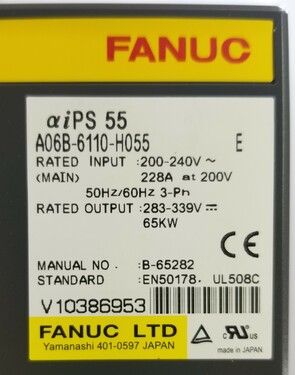 A06B-6110-H055 | FANUC Power Supplies